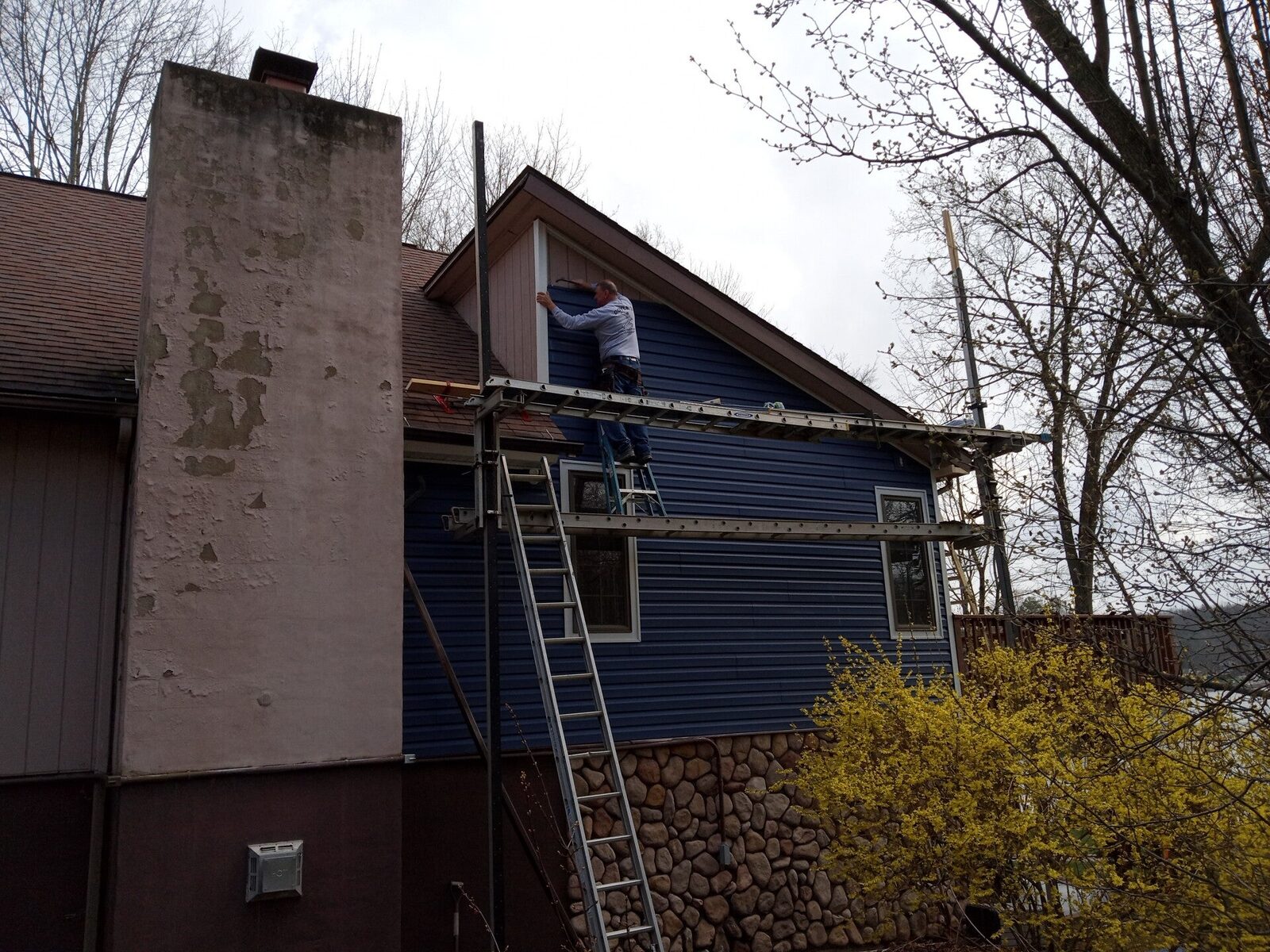 Doyle's Construction project photo from Exterior Repair Progress 3